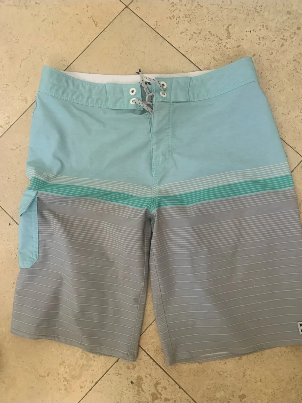 Quiksilver Mint Green Tropical Palm Boardshorts